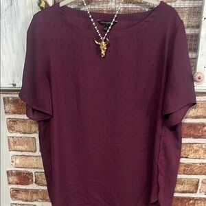 Banana Republic Deep Burgundy Blouse. Never Worn.